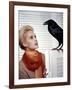 Les Oiseaux THE BIRDS d'Alfred Hitchcock with Tippi Hedren, 1963 (photo)-null-Framed Photo