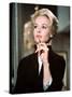 Les Oiseaux THE BIRDS d'Alfred Hitchcock with Tippi Hedren, 1963 (photo)-null-Stretched Canvas