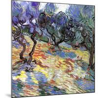 Les oliviers-Vincent van Gogh-Mounted Art Print