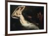 Les Ombres de Francesca da Rimini et de Paolo Malatesta apparaissent à Dante et à Virgile-Ary Scheffer-Framed Giclee Print