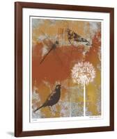 Les Ouiseaux II-Mj Lew-Framed Giclee Print