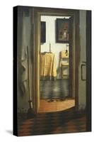 Les Pantoufles, the Slippers, or Interior View-Samuel van Hoogstraaten-Stretched Canvas