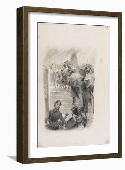 Les parapluies-Marie Bracquemond-Framed Giclee Print