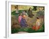 Les Parau Parau (Conversation), 1891-Paul Gauguin-Framed Giclee Print