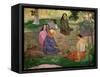 Les Parau Parau (Conversation), 1891-Paul Gauguin-Framed Stretched Canvas