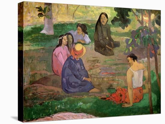 Les Parau Parau (Conversation), 1891-Paul Gauguin-Stretched Canvas