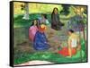 Les Parau Parau (The Gossipers), or Conversation, 1891-Paul Gauguin-Framed Stretched Canvas