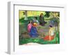 Les Parau Parau (The Gossipers), or Conversation, 1891-Paul Gauguin-Framed Premium Giclee Print