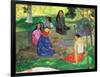 Les Parau Parau (The Gossipers), or Conversation, 1891-Paul Gauguin-Framed Premium Giclee Print