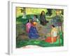 Les Parau Parau (The Gossipers), or Conversation, 1891-Paul Gauguin-Framed Giclee Print