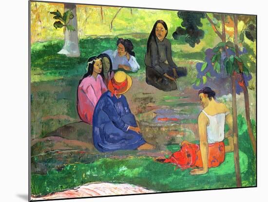 Les Parau Parau (The Gossipers), or Conversation, 1891-Paul Gauguin-Mounted Giclee Print