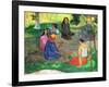 Les Parau Parau (The Gossipers), or Conversation, 1891-Paul Gauguin-Framed Giclee Print