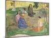 Les Parau Parau (The Gossipers), or Conversation, 1891-Paul Gauguin-Mounted Giclee Print