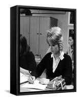 LES PARISIENNES, 1961 directed by MARC ALLEGRET Catherine Deneuve (b/w photo)-null-Framed Stretched Canvas