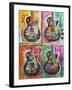 Les Paul 4Up-Dean Russo-Framed Giclee Print