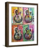 Les Paul 4Up-Dean Russo-Framed Giclee Print