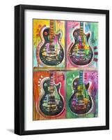 Les Paul 4Up-Dean Russo-Framed Giclee Print