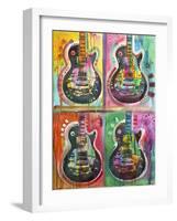 Les Paul 4Up-Dean Russo-Framed Giclee Print