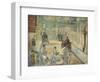 'Les Paveurs de la Rue de Berne', 1878-Edouard Manet-Framed Giclee Print