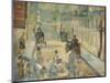 'Les Paveurs de la Rue de Berne', 1878-Edouard Manet-Mounted Giclee Print