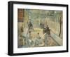 'Les Paveurs de la Rue de Berne', 1878-Edouard Manet-Framed Giclee Print