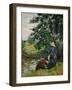 Les pecheurs-the anglers, around 1885 Canvas, 81 x 66 cm R. F.1937-33.-Jean-Baptiste-Armand Guillaumin-Framed Giclee Print