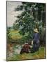 Les pecheurs-the anglers, around 1885 Canvas, 81 x 66 cm R. F.1937-33.-Jean-Baptiste-Armand Guillaumin-Mounted Giclee Print