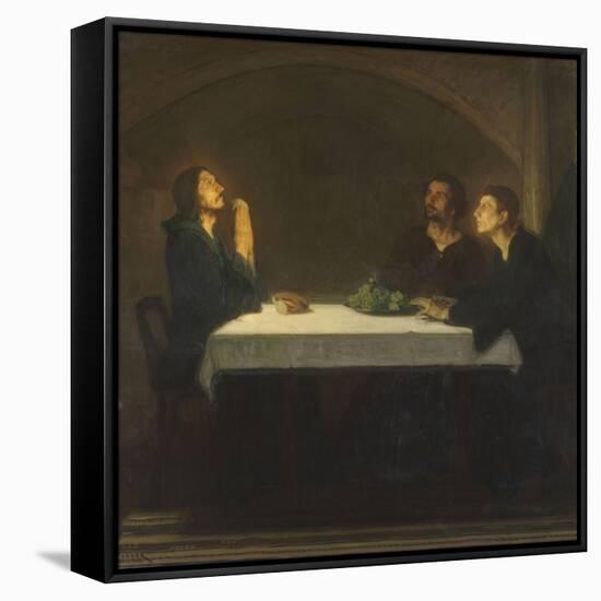 Les pèlerins d'Emmaüs-Henry Ossawa Tanner-Framed Stretched Canvas