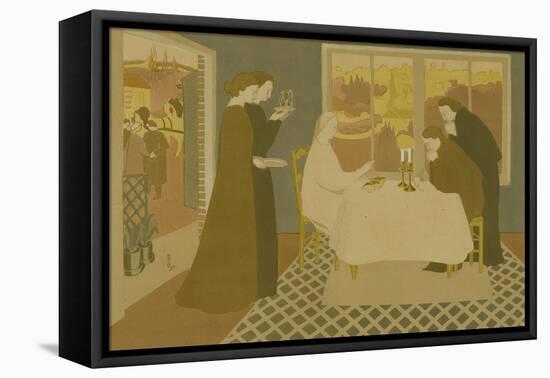 Les pèlerins d'Emmaüs-Maurice Denis-Framed Stretched Canvas