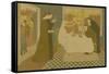 Les pèlerins d'Emmaüs-Maurice Denis-Framed Stretched Canvas