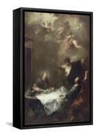 Les pèlerins d'Emmaüs-Francesco Guardi-Framed Stretched Canvas
