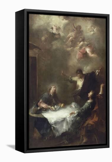 Les pèlerins d'Emmaüs-Francesco Guardi-Framed Stretched Canvas
