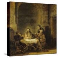 Les pèlerins d'Emmaüs-Rembrandt van Rijn-Stretched Canvas