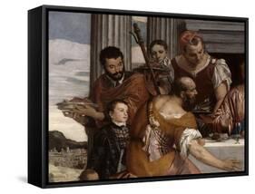 Les Pèlerins d'Emmaüs-Paolo Véronèse-Framed Stretched Canvas