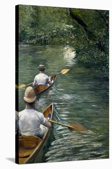 Les Périssoires-Gustave Caillebotte-Stretched Canvas