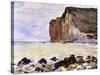Les Petites Dalles, Pourville, 1881-Claude Monet-Stretched Canvas