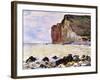 Les Petites Dalles, Pourville, 1881-Claude Monet-Framed Giclee Print