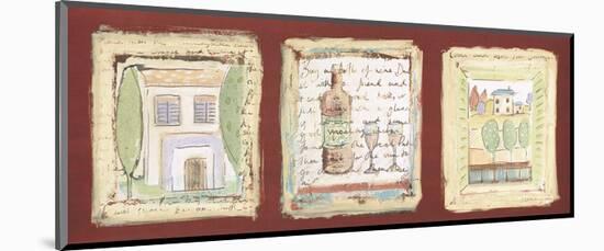 Les petites maisons de Provence-Jane Claire-Mounted Art Print