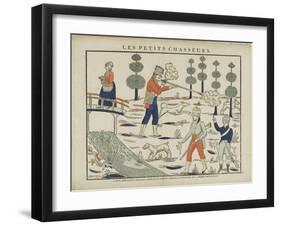 Les petits chasseurs-null-Framed Giclee Print