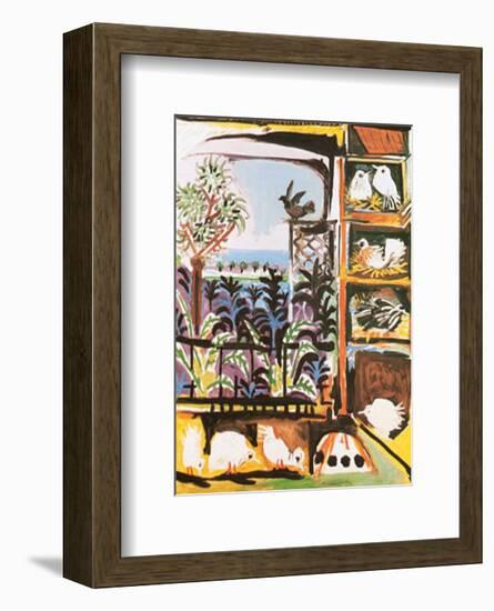 Les Pigeons, c.1957-Pablo Picasso-Framed Art Print