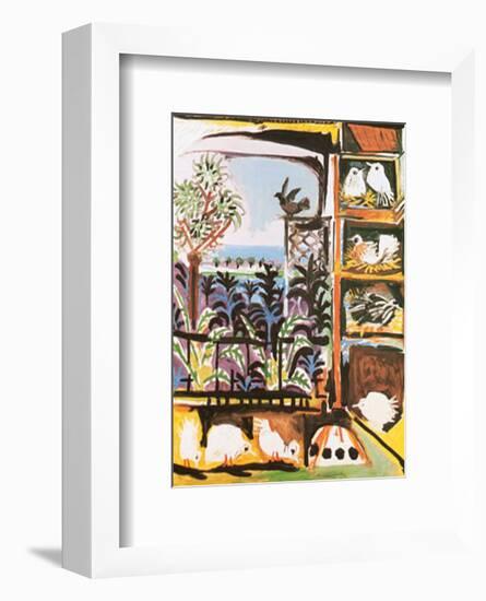 Les Pigeons, c.1957-Pablo Picasso-Framed Art Print