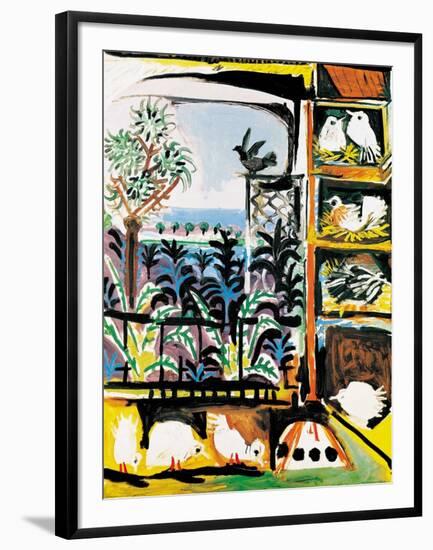 Les Pigeons, c.1957-Pablo Picasso-Framed Art Print