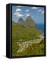 Les Pitons, Soufriere, St. Lucia, Windward Islands, West Indies, Caribbean, Central America-null-Framed Stretched Canvas