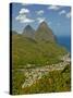 Les Pitons, Soufriere, St. Lucia, Windward Islands, West Indies, Caribbean, Central America-null-Stretched Canvas