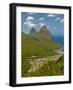 Les Pitons, Soufriere, St. Lucia, Windward Islands, West Indies, Caribbean, Central America-null-Framed Photographic Print
