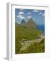 Les Pitons, Soufriere, St. Lucia, Windward Islands, West Indies, Caribbean, Central America-null-Framed Photographic Print