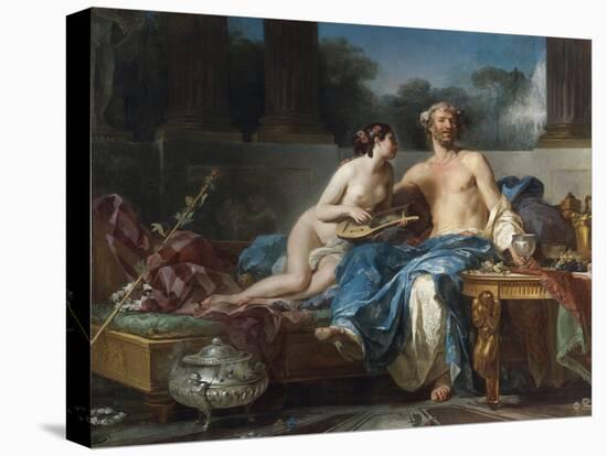 Les Plaisirs D'anacreon (550-464 Avant Jc) - the Pleasures of Anacreon - Restout, Jean-Bernard (173-Jean Bernard Restout-Stretched Canvas