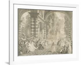 Les  plaisirs du bal-Jean Antoine Watteau-Framed Giclee Print