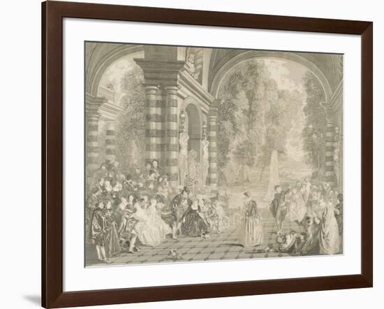 Les  plaisirs du bal-Jean Antoine Watteau-Framed Giclee Print