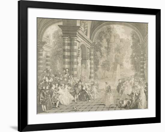 Les  plaisirs du bal-Jean Antoine Watteau-Framed Giclee Print